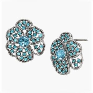 Kurt Geiger Blue SM Bloom Earrings NWT $75 MSRP